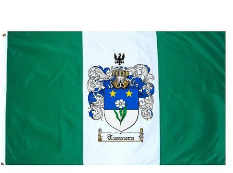 Tunnera family crest coat of arms flag