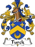 Turck coat of arms family crest download