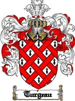 Turgeau coat of arms family crest download