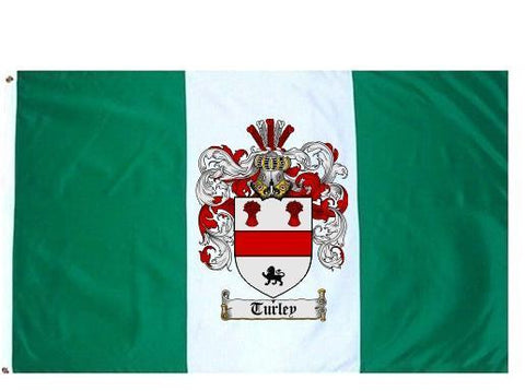 Turley family crest coat of arms flag