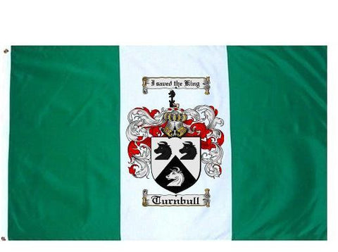 Turnbull family crest coat of arms flag