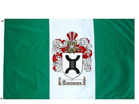Turnoure family crest coat of arms flag