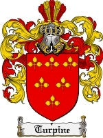 Turpine coat of arms family crest download