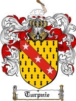 Turpnie coat of arms family crest download