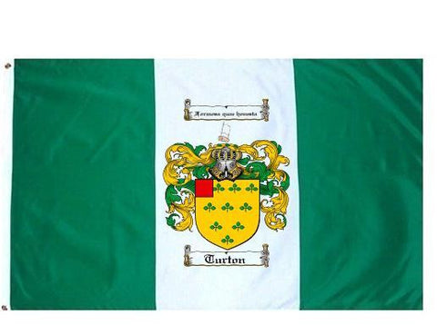 Turton family crest coat of arms flag