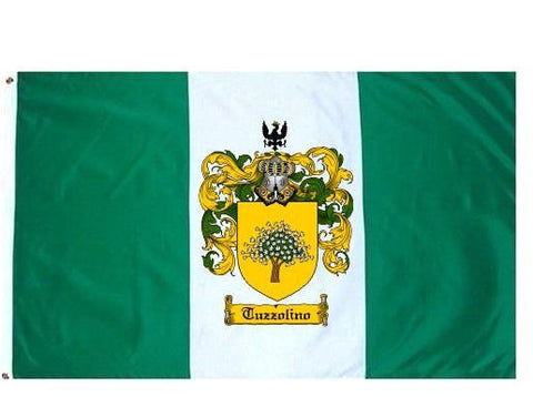 Tuzzolino family crest coat of arms flag