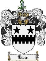 Twin coat of arms family crest download