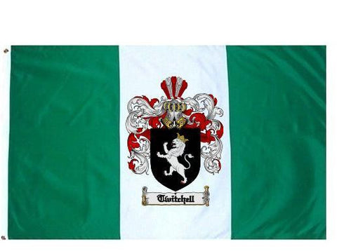 Twitchell family crest coat of arms flag