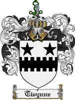 Twynne coat of arms family crest download