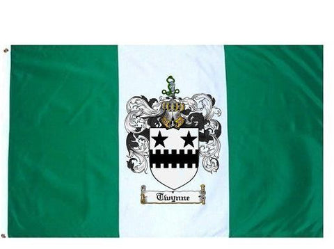Twynne family crest coat of arms flag