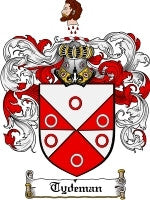 Tydeman coat of arms family crest download