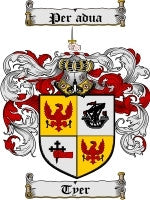 Tyer coat of arms family crest download