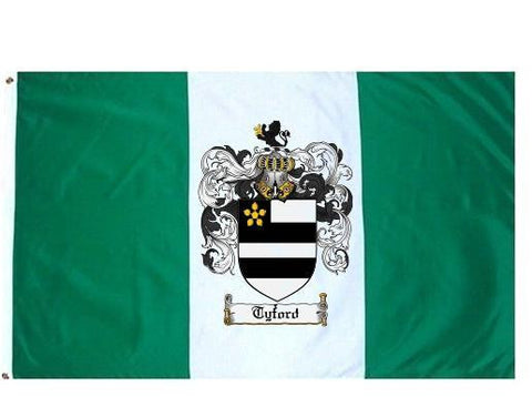Tyford family crest coat of arms flag