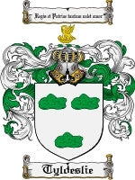 Tyldeslie coat of arms family crest download