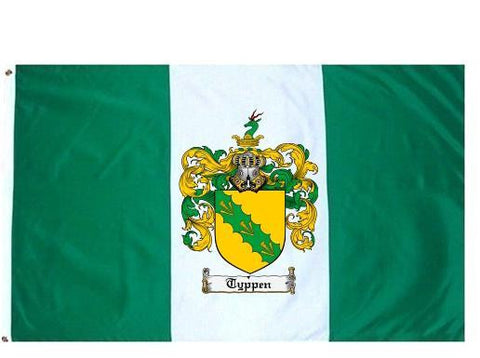 Typpen family crest coat of arms flag
