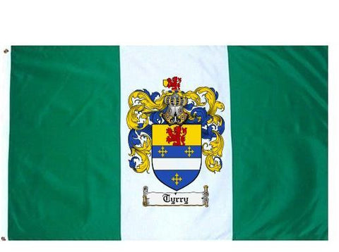 Tyrry family crest coat of arms flag