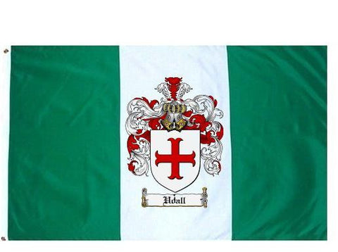 Udall family crest coat of arms flag