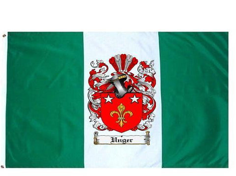 Unger family crest coat of arms flag