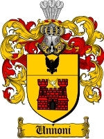 Unnoni coat of arms family crest download