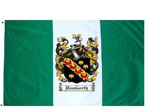 Unsworth family crest coat of arms flag