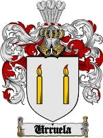 Urruela coat of arms family crest download