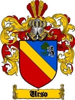 Urso coat of arms family crest download