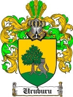 Uruburu coat of arms family crest download