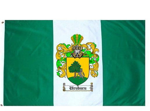 Uruburu family crest coat of arms flag
