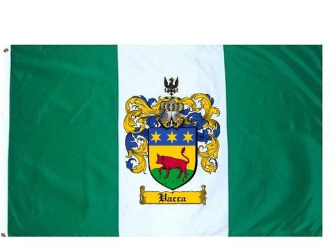 Vacca family crest coat of arms flag