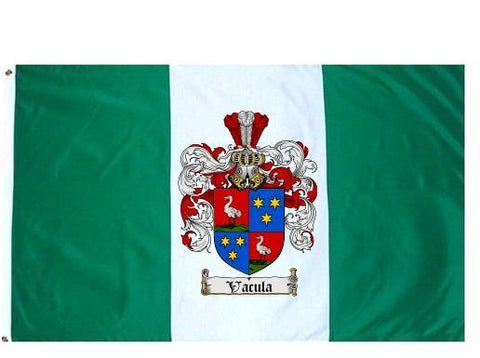 Vacula family crest coat of arms flag