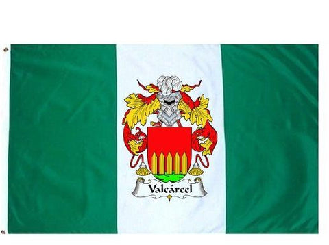 Valcarcel family crest coat of arms flag