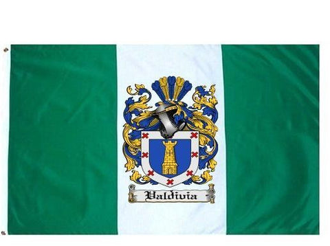 Valdivia family crest coat of arms flag