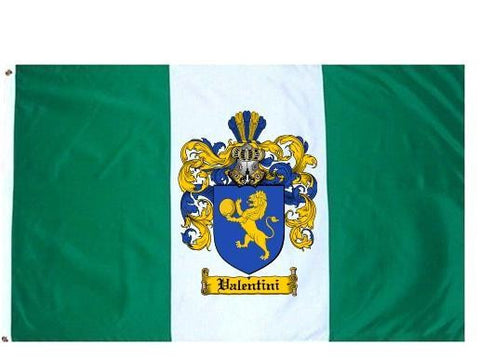 Valentini family crest coat of arms flag