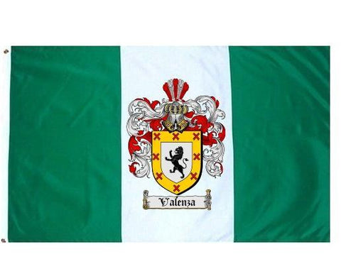 Valenza family crest coat of arms flag