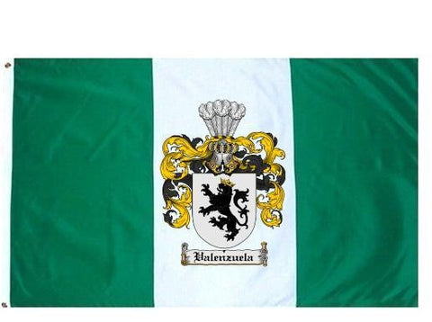 Valenzuela family crest coat of arms flag