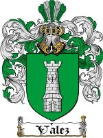 Valez coat of arms family crest download