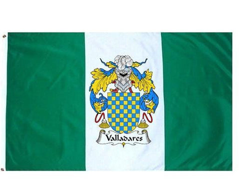 Valladares family crest coat of arms flag