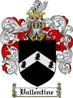 Vallentine coat of arms family crest download