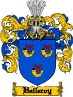 Valleroy coat of arms family crest download