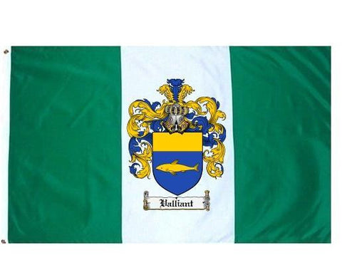 Valliant family crest coat of arms flag