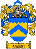 Valliere coat of arms family crest download