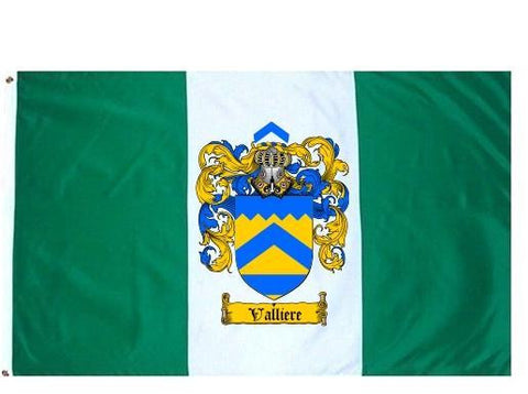 Valliere family crest coat of arms flag