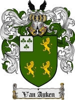 Van'Auken coat of arms family crest download