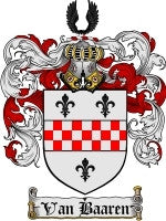 Van'Baaren coat of arms family crest download