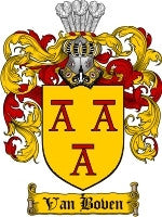 Van'Boven coat of arms family crest download