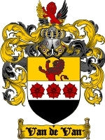 Van'De'Van coat of arms family crest download