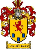 Van Den Bosch Family Crest Coat of Arms JPG or PDF Image Download