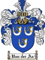 Van'Der'Aa coat of arms family crest download