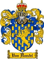 Van'Handel coat of arms family crest download