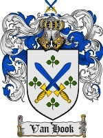 Van'Hook coat of arms family crest download